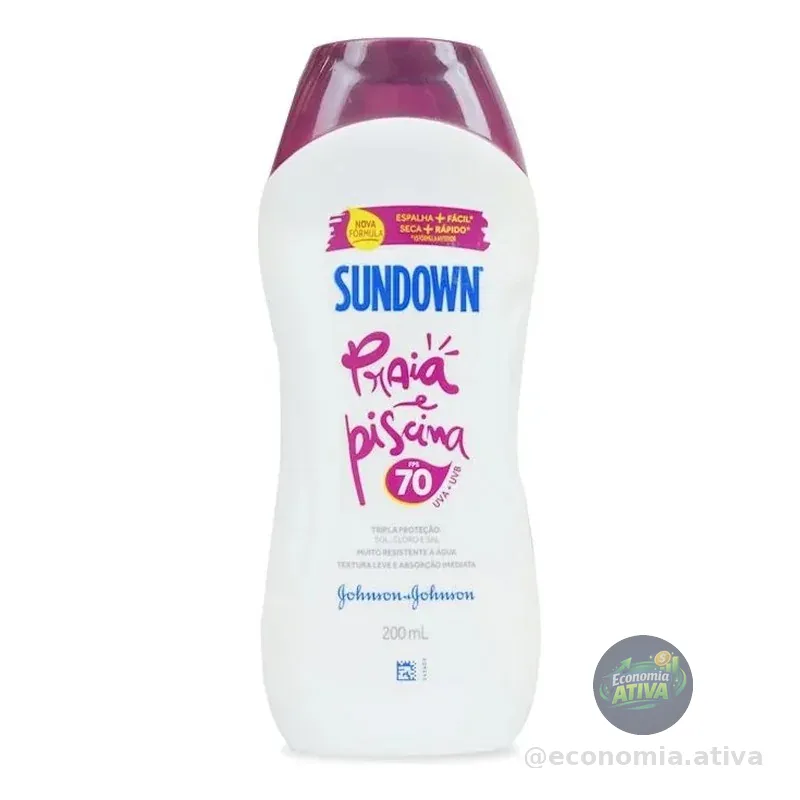 Protetor Solar Sundown Praia E Piscina Fps 70 200ml