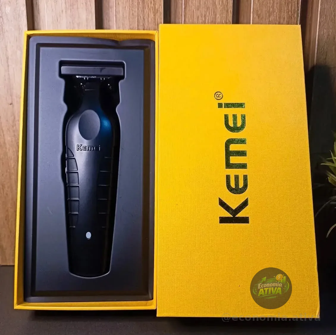 Kemei Maquina De Acabamento Km 2299 Profissional Cor Black