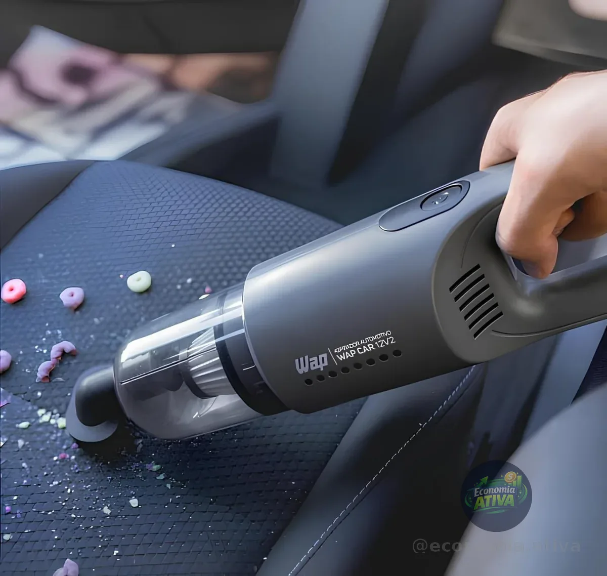 WAP Aspirador de Pó Automotivo Car 12V2, Portátil, 420ml