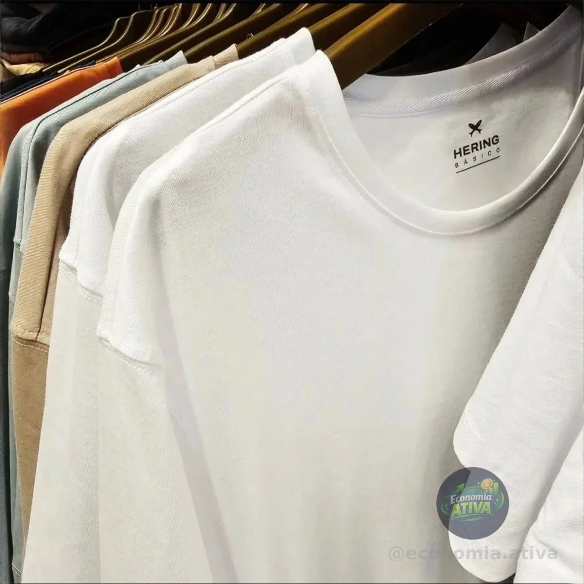 Kit Com 3 Camisetas Masculina 4k6p1cen Básicas Slim Hering