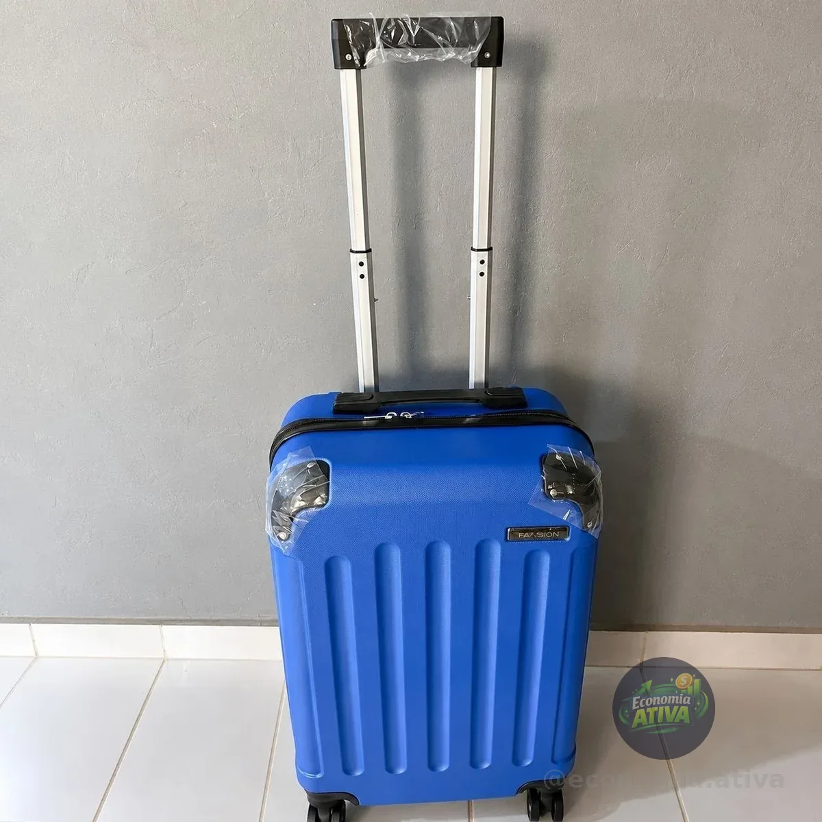 Mala de Bordo 10kg Rodas 360° Abs Cadeado