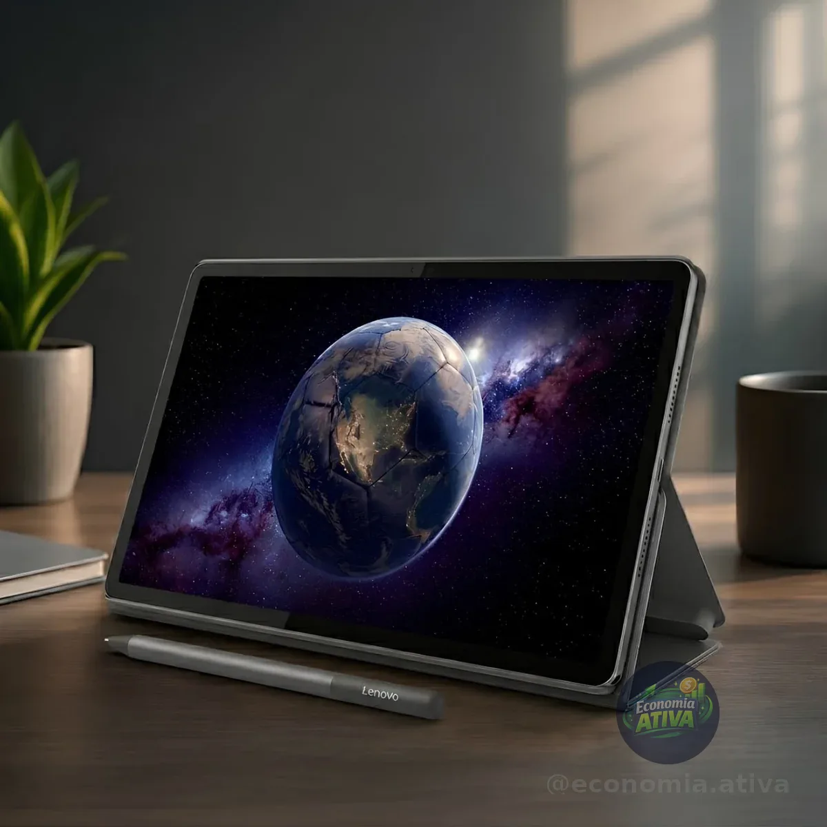Tablet Lenovo Idea Tab Octa-Core, 4GB, 128GB Android 15 Wifi 5, Tela 11” 90Hz, Caneta e Capa