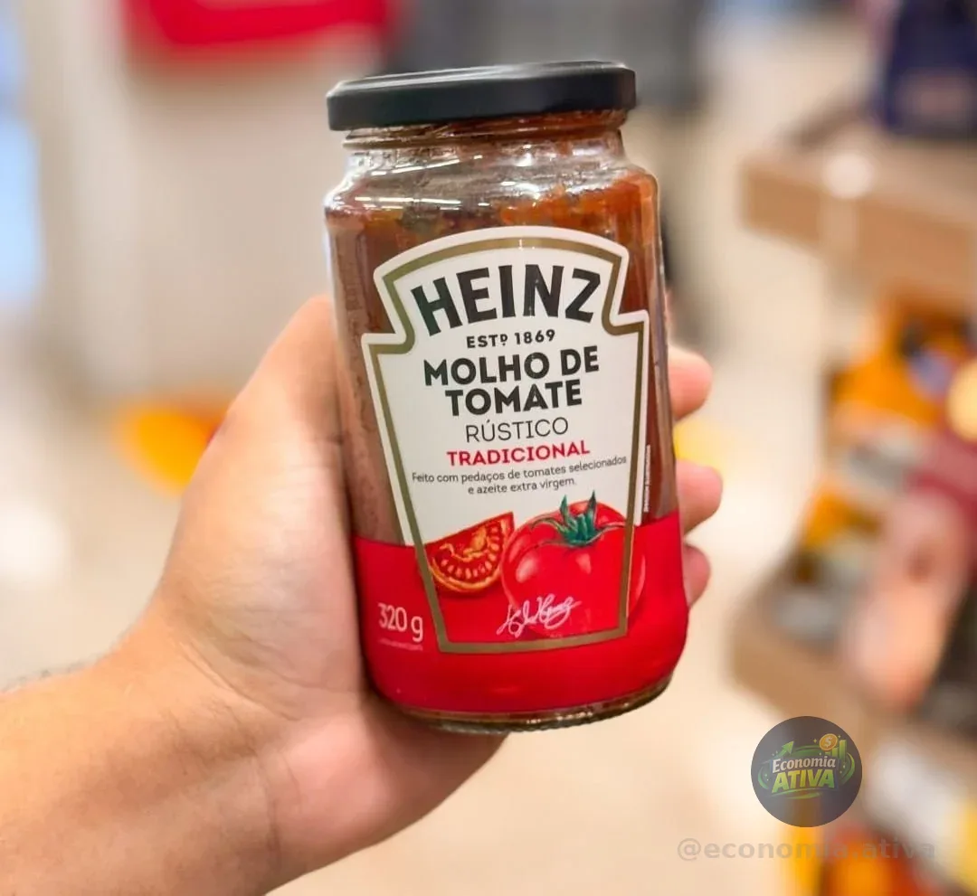 Heinz Molho de Tomate Rústico Tradicional em vidro, 320G