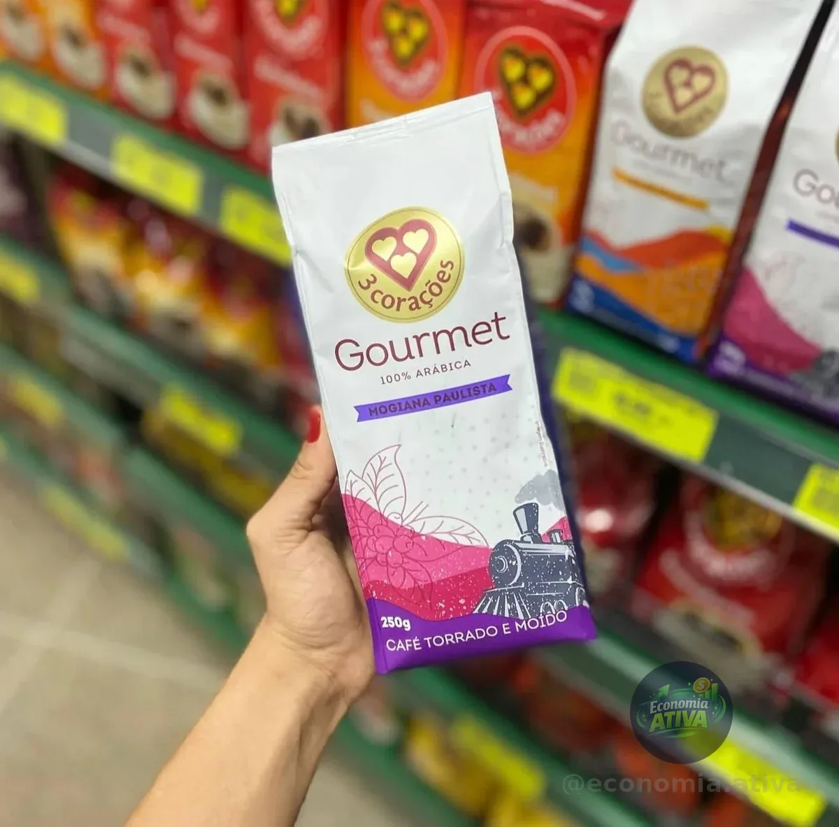 3 Corações Café Torrado e Moído Gourmet Mogiana Paulista, 250G