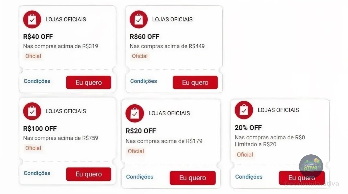 Cupons Renovados na Shopee!