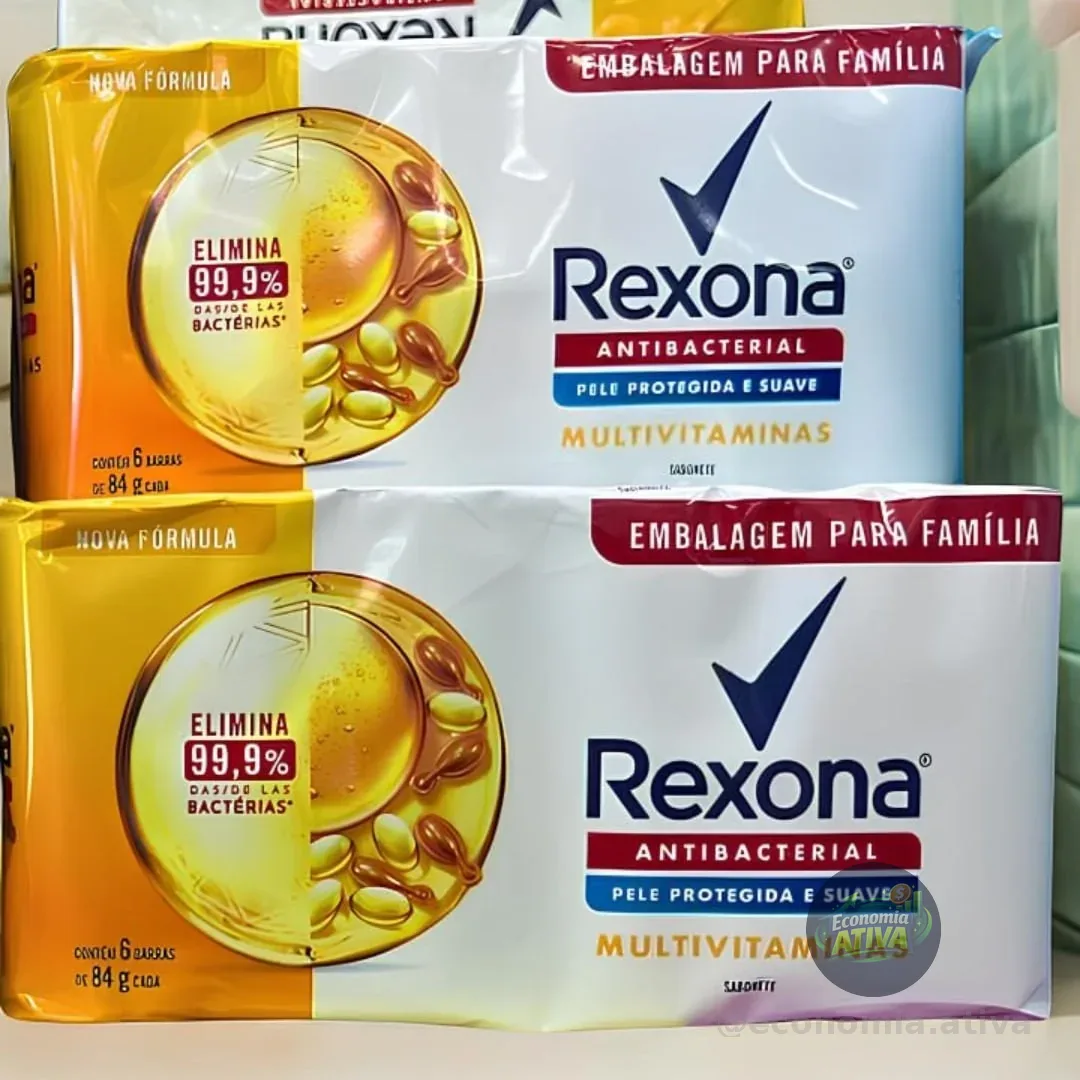 Rexona Sabonete Em Barra Multivitaminas 84G 6 Barras