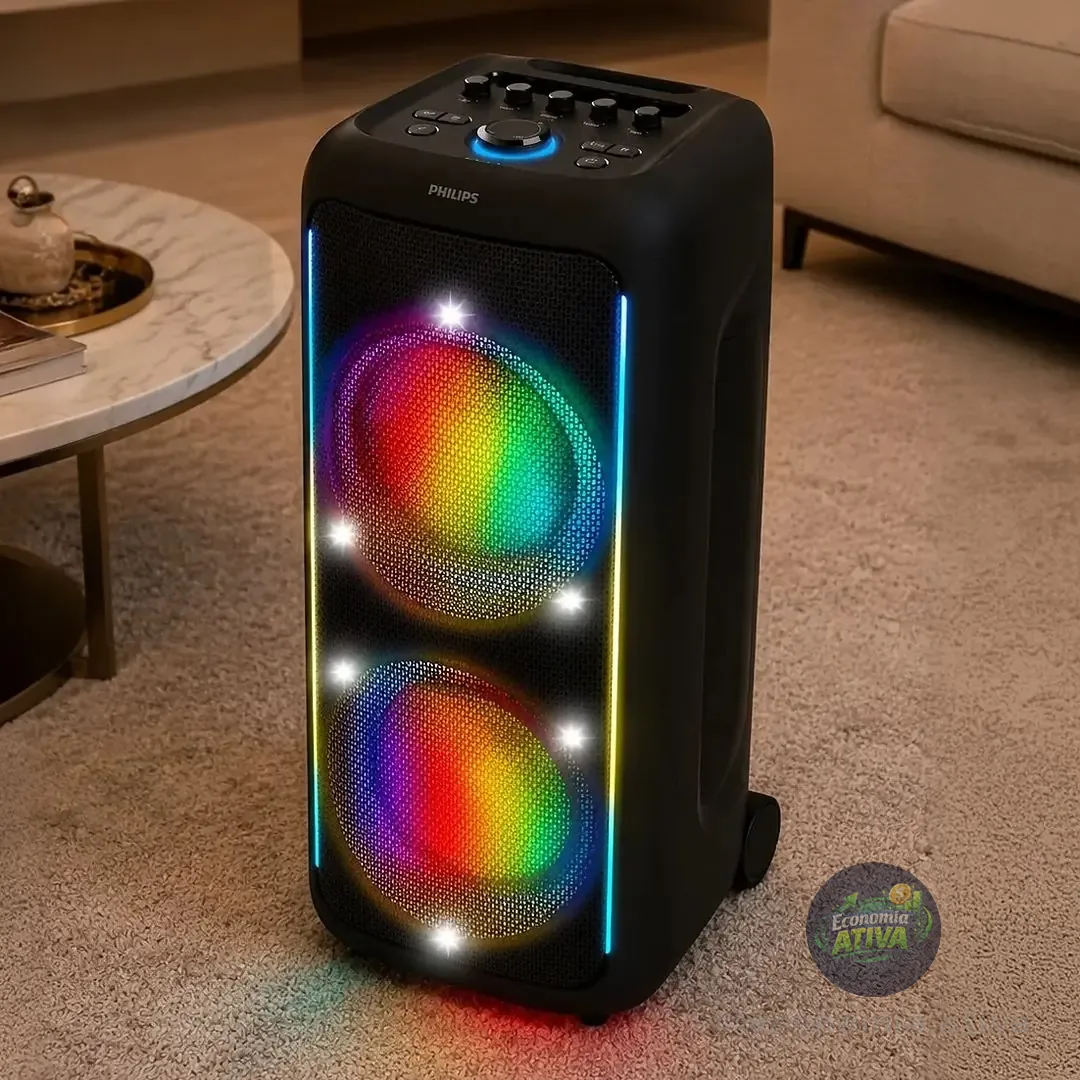 Caixa De Som Bluetooth Tax5000/78, 1800w, Philips, Preto, Party Speaker 127/220v