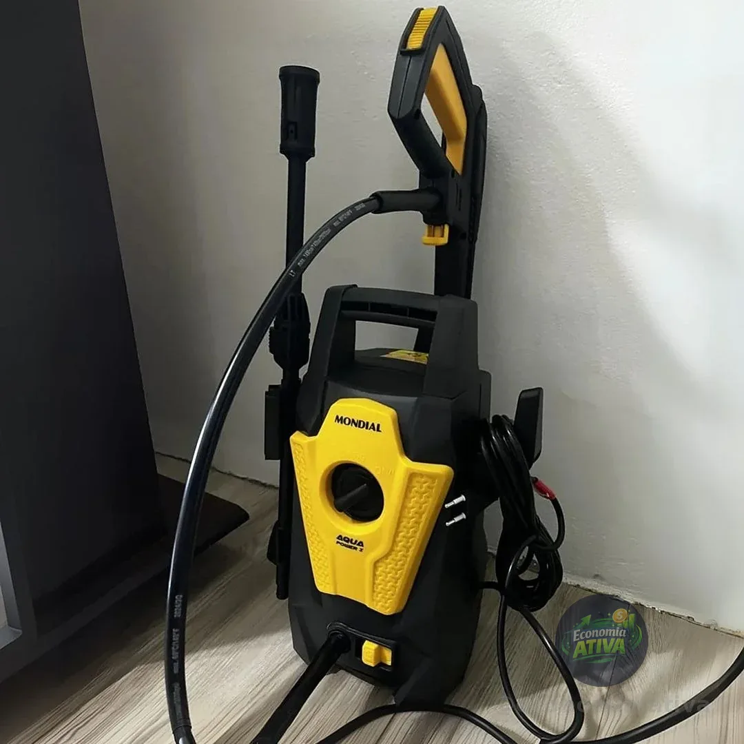 MONDIAL Lavadora de Alta Pressão Aqua Power I, Cinza/Amarelo, 1400W, 220V - LAP-01-GY