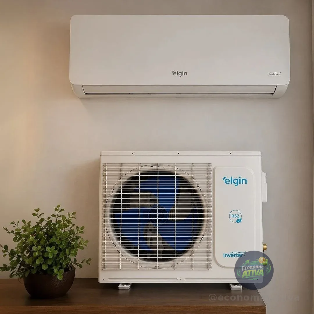 Ar-Condicionado Split HW Inverter Elgin Eco III Wi-Fi 9.000 BTUs R-32 Só Frio 220V
