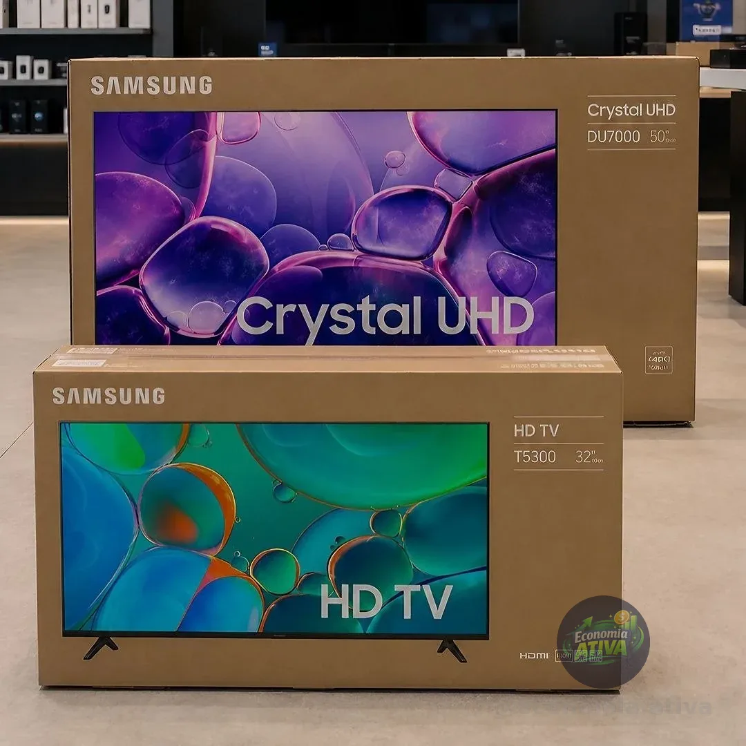 Smart TV 55" Crystal UHD 4K U8100F + Smart TV 32" HD H5000F