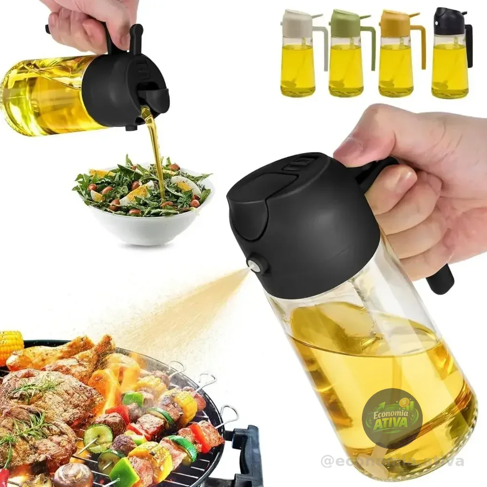 Galheteiro Dosador Vidro 470ml para Azeite Óleo Molho