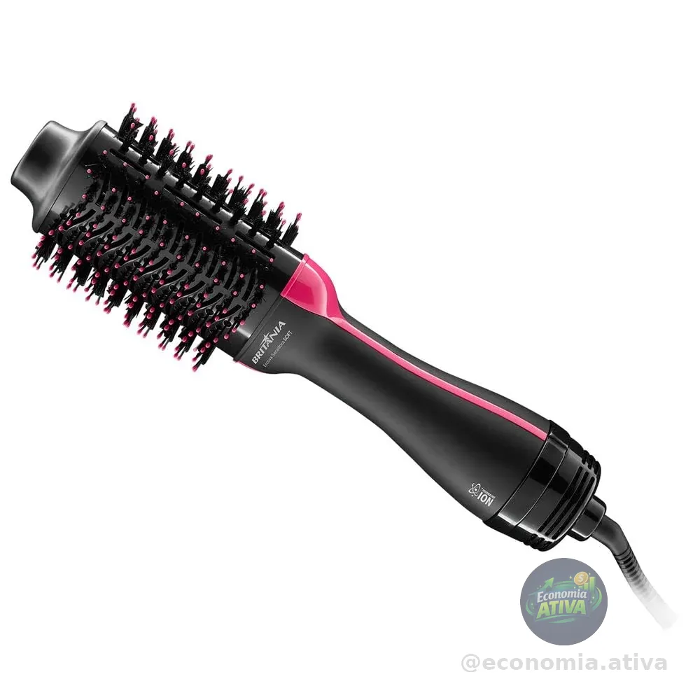 Escova Secadora, Soft Bec02, 1200w, Preto, 220v, Britânia