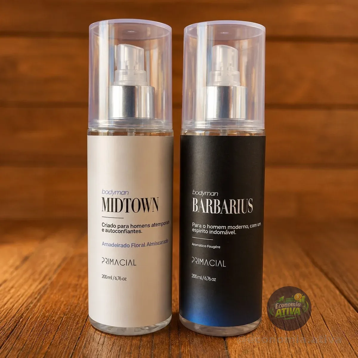Kit Body Splash Barbarius e Midtown 200ml Primacial