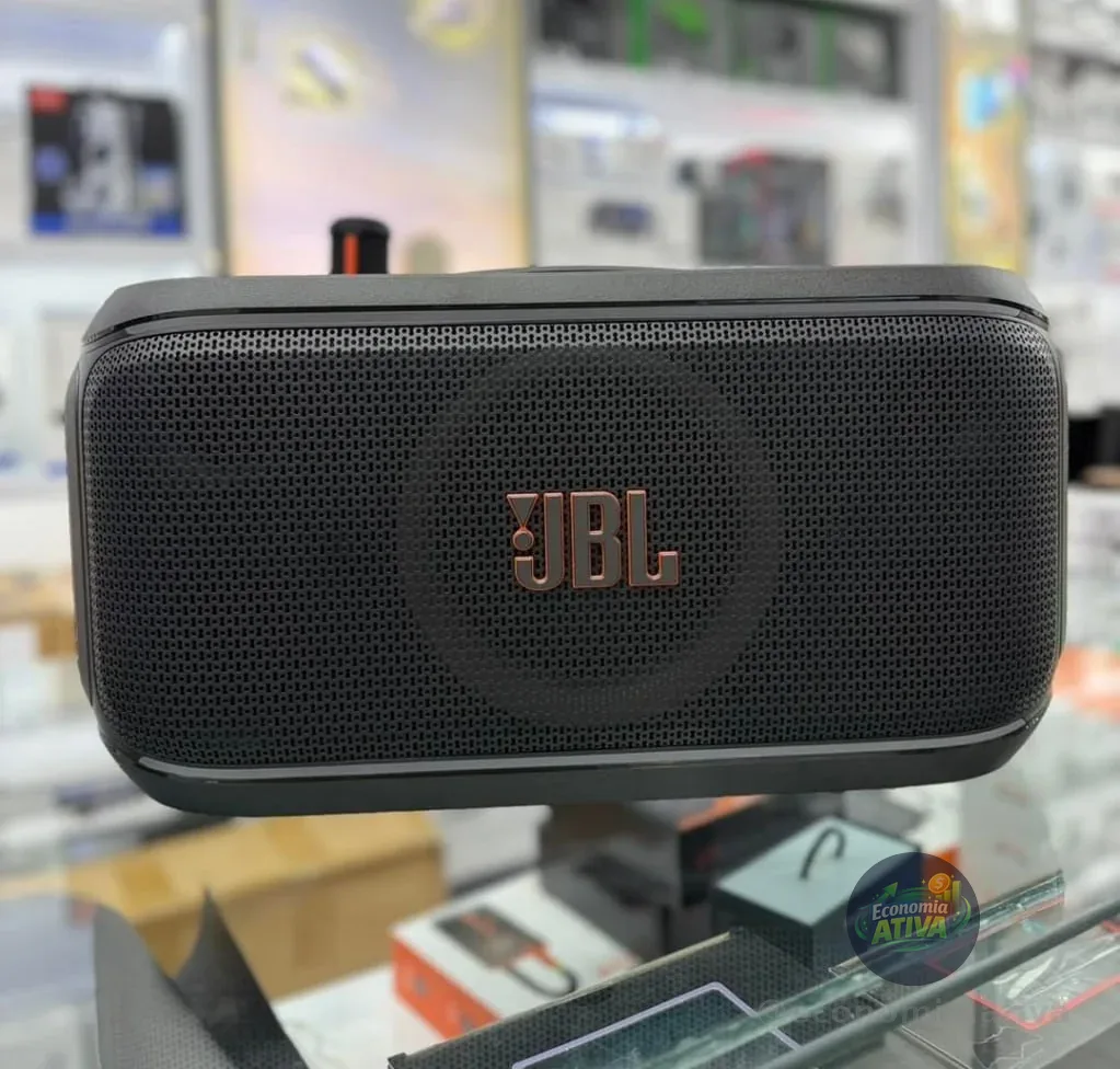 Caixa De Som Jbl Partybox On The Go 2 Preta Com Microfone