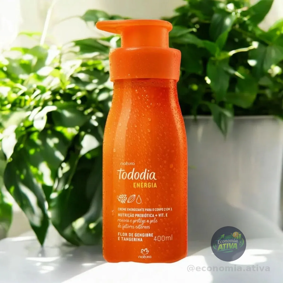 Creme Hidratante Tododia Flor De Gengibre E Tangerina 400ml