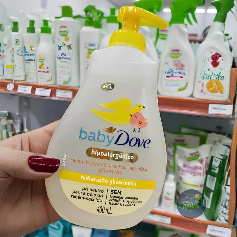 Baby Dove Sabonete Líquido Hidratação Glicerinada 400 ML