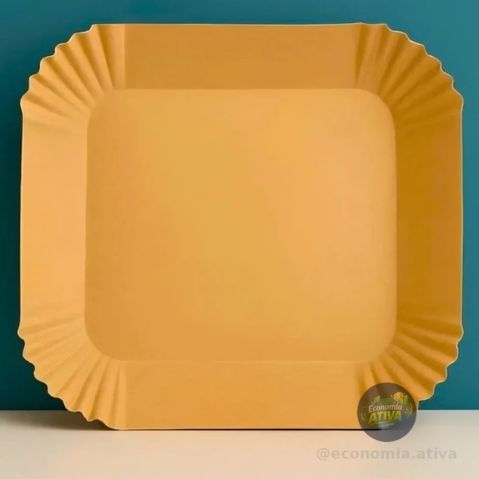 Kit com 100 Formas Descartáveis de Papel para Air Fryer 20cm