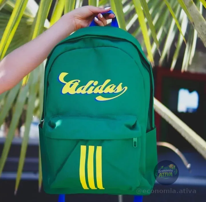 Mochila Tiro Graphic Ii adidas Verde/amarelo Liso
