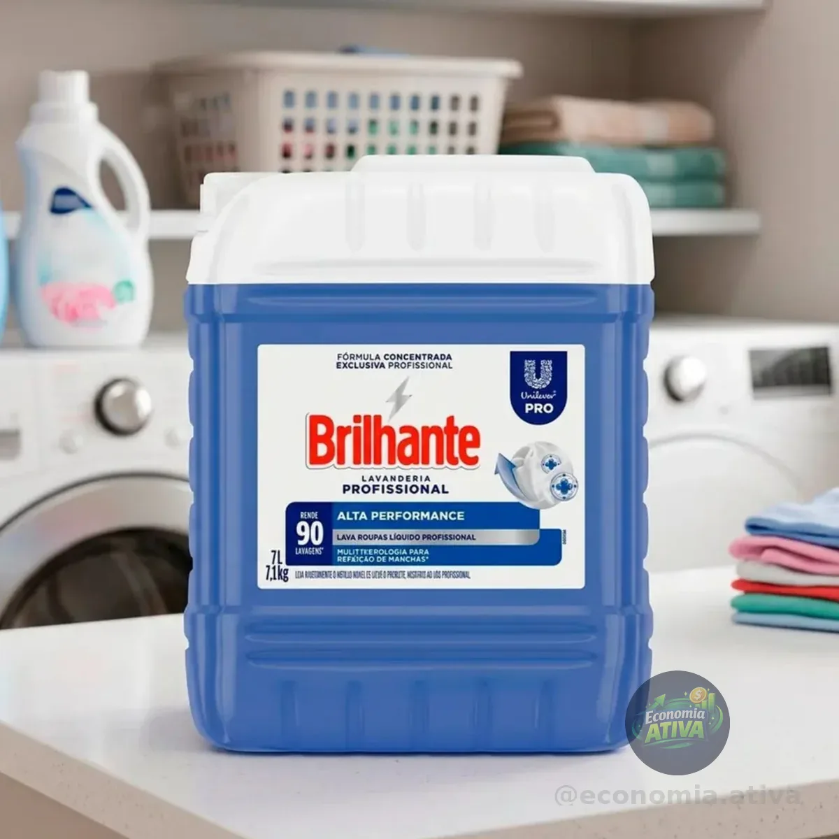 Sabão Líquido Brilhante Alta Performance Concentrado Profissional 7L