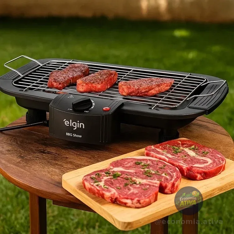 Churrasqueira Elétrica De Mesa Bbq Show Elgin 110V