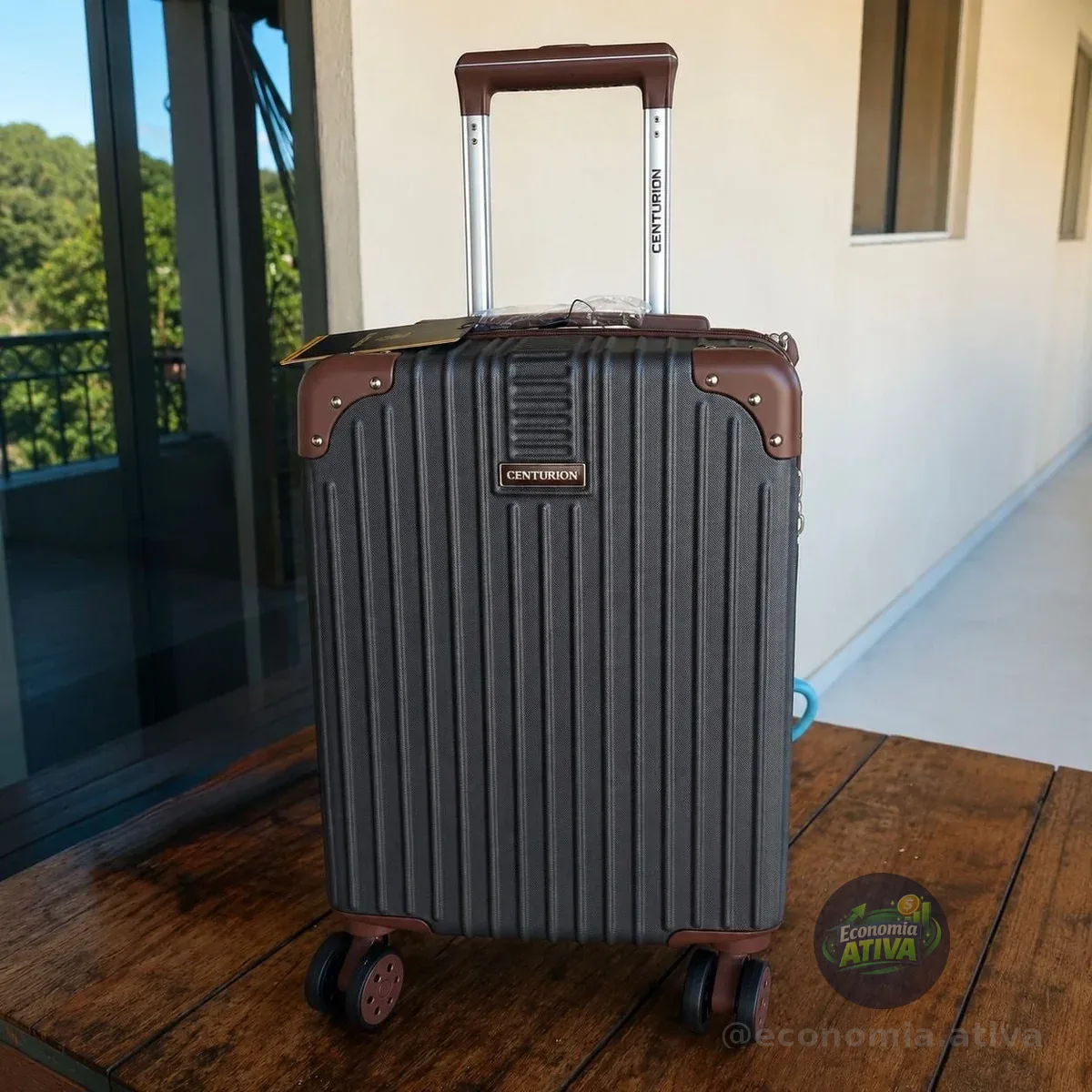 Mala Bordo Resistente Espaçosa Viagem Rodinha 360°