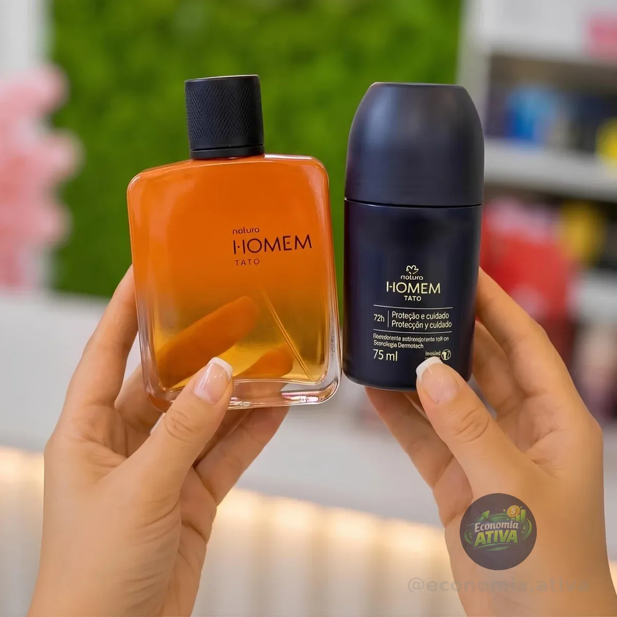 Presente Kit Homem - Deo Parfum Tato 100ml - Desodorante Rollon Tato 75ml