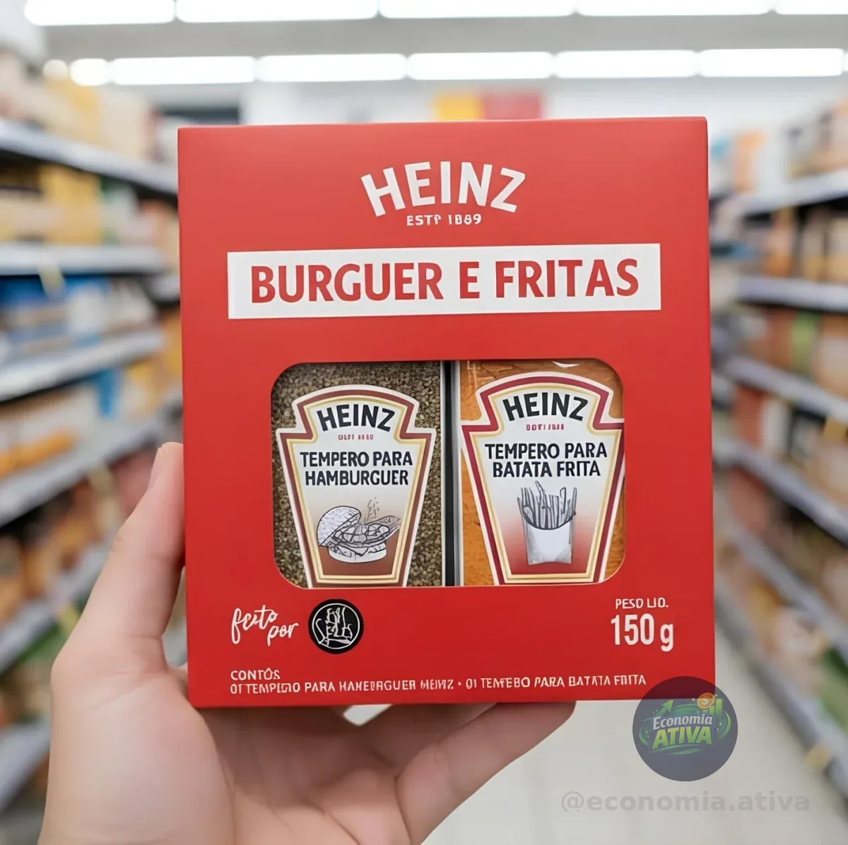 Heinz Kit Temperos para Hambúrguer e Batata 150g