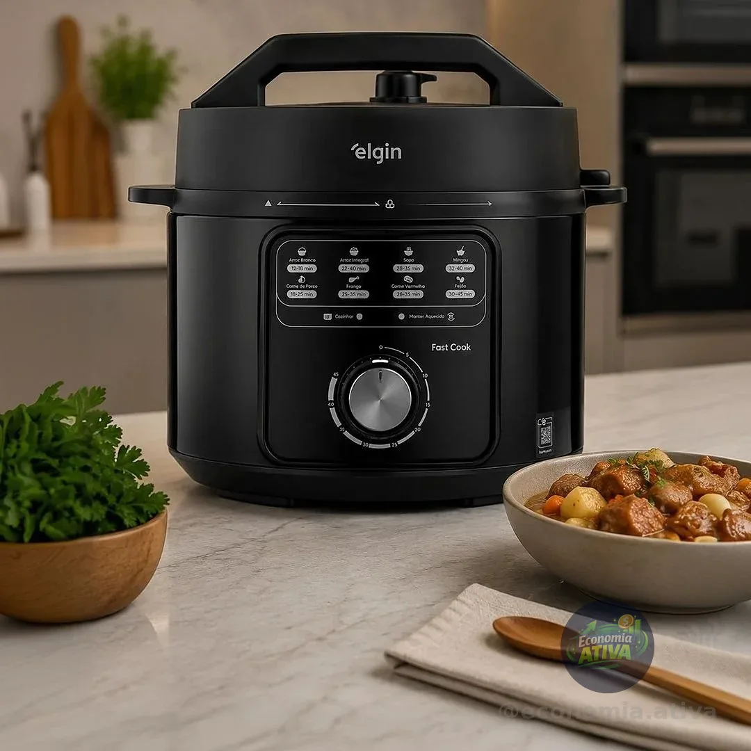 Panela De Pressão Fast Cook Elgin 900w 4L 220V