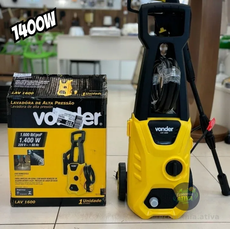 Lavadora De Alta Pressão Lav 1600, 1.600 Lbf/pol² Vonder