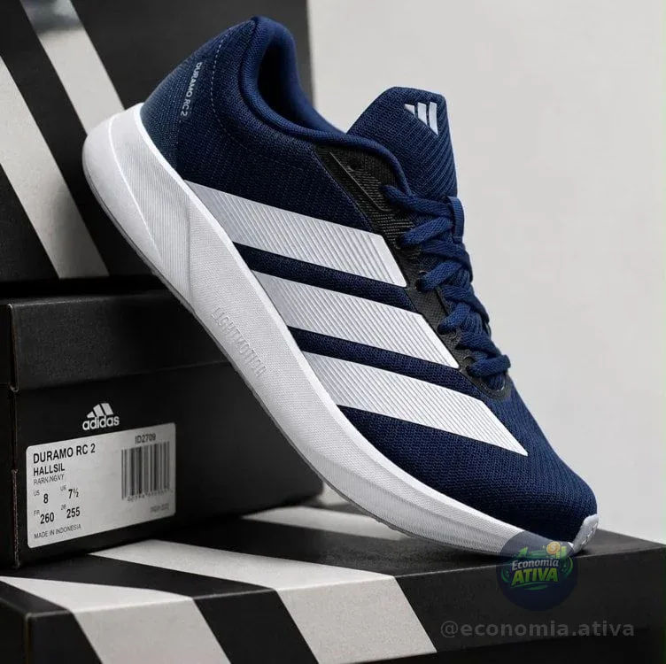 Tênis Adidas Duramo RC 2 Masculino - Marinho+Branco