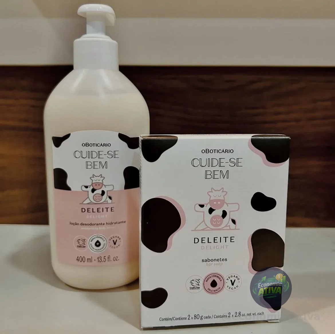 Combo Cuide-se Bem Deleite: Loção Corporal 400ml + Sabonetes