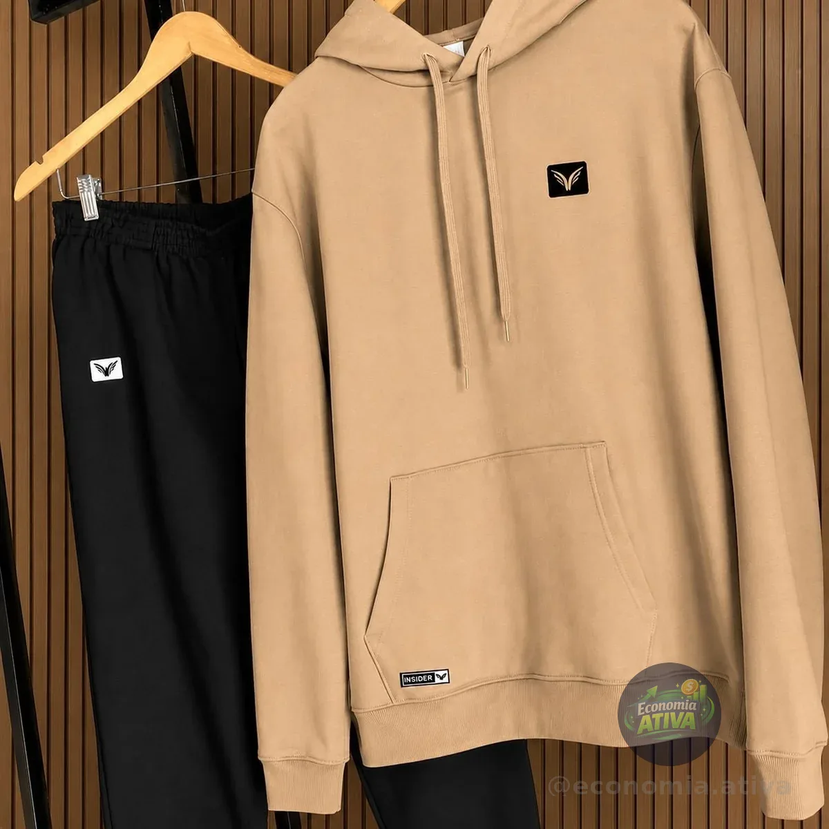 Conjunto De Moletom Polo Calça + Blusa De Frio Kit Masculino