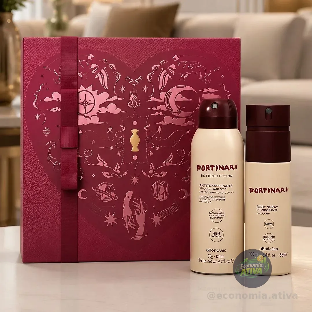 Combo Presente Dia Dos Namorados Portinari: Body Spray 100ml