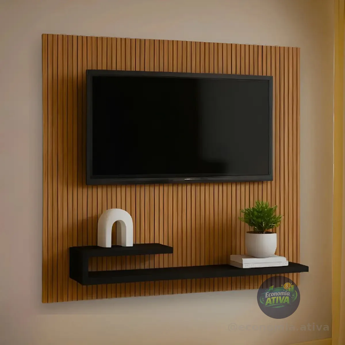 Painel para TV Até 32" Ripado Moderno – Macramiss