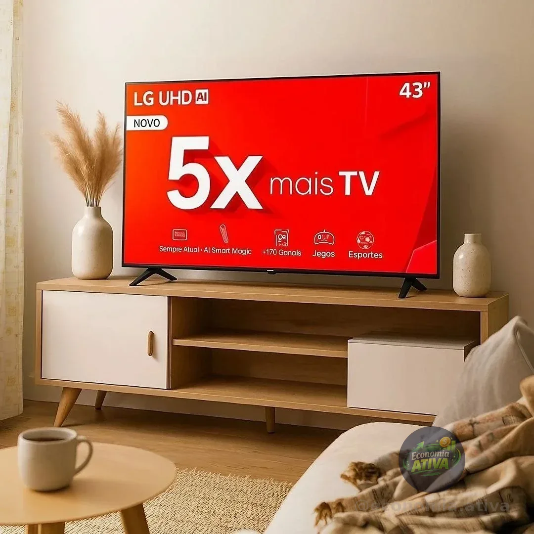 Smart TV 43' LG 43AU801C0SA 4K