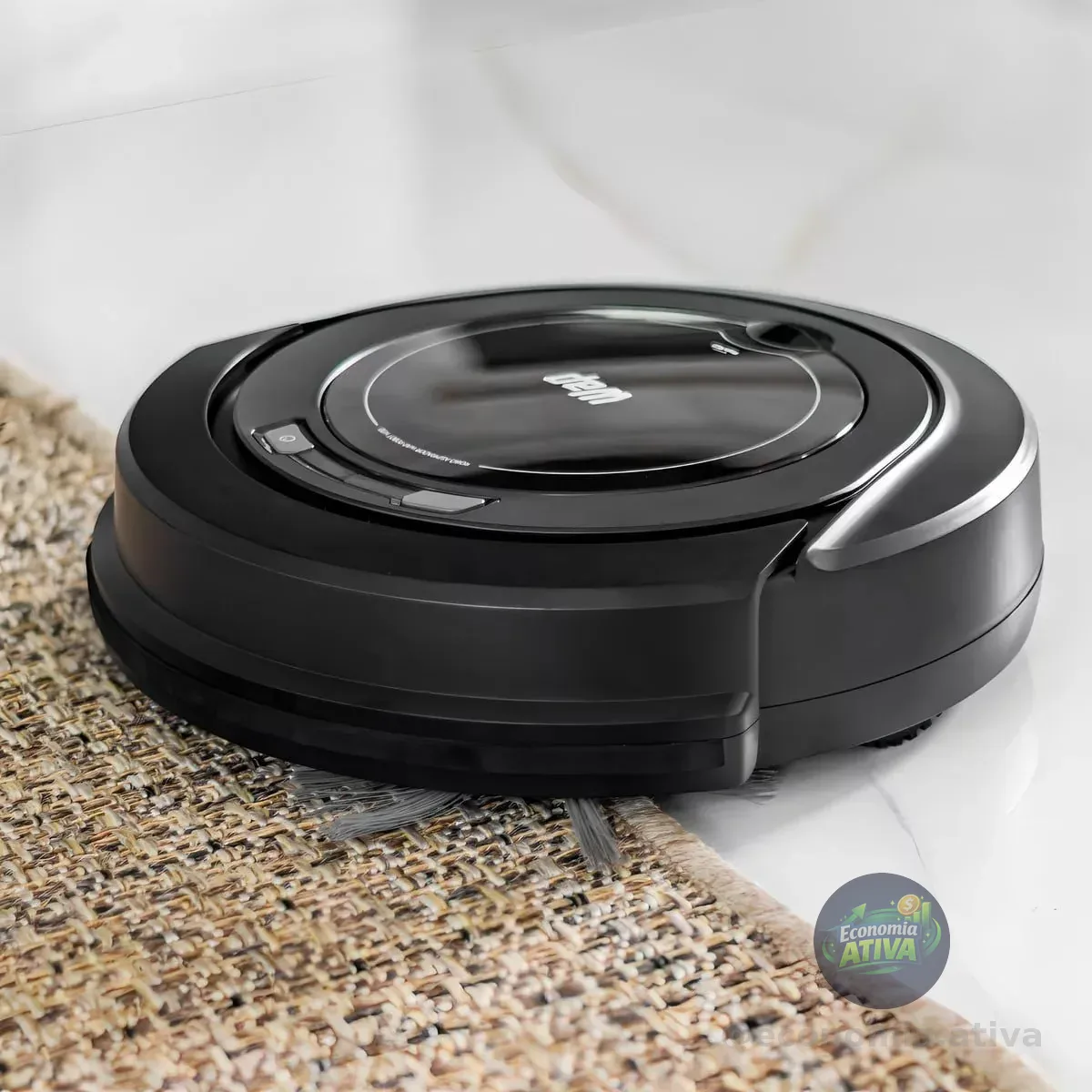 Robô aspirador Robot W90 varre aspira e passa pano 30w Wap cor preto