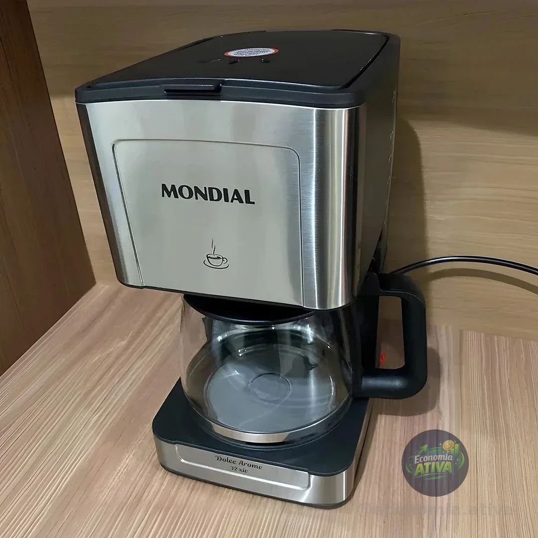 MONDIAL Cafeteira Elétrica Dolce Arome, 110V, 550W, Preto/Inox - C-43-20X-SI