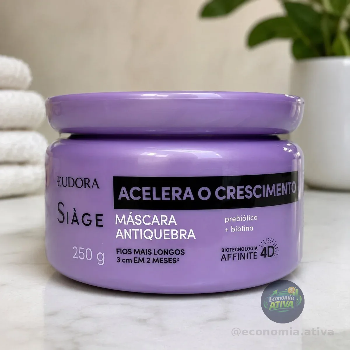 Eudora Máscara Capilar Siàge Acelera O Crescimento 250g