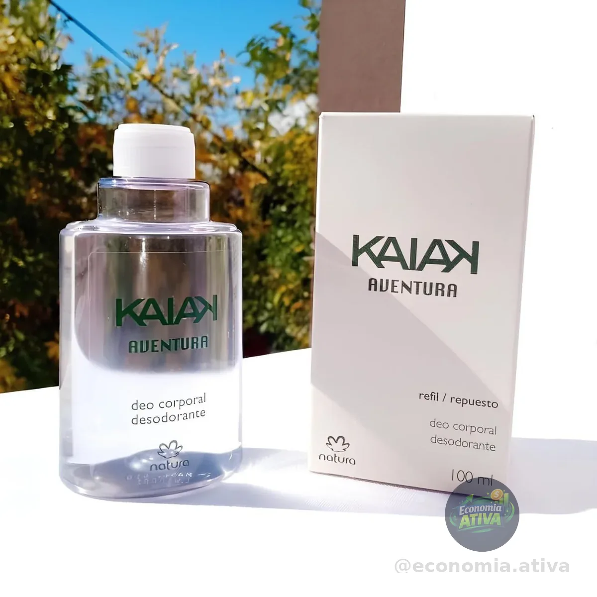Refil Desodorante Corporal Natura Kaiak Aventura Masculino