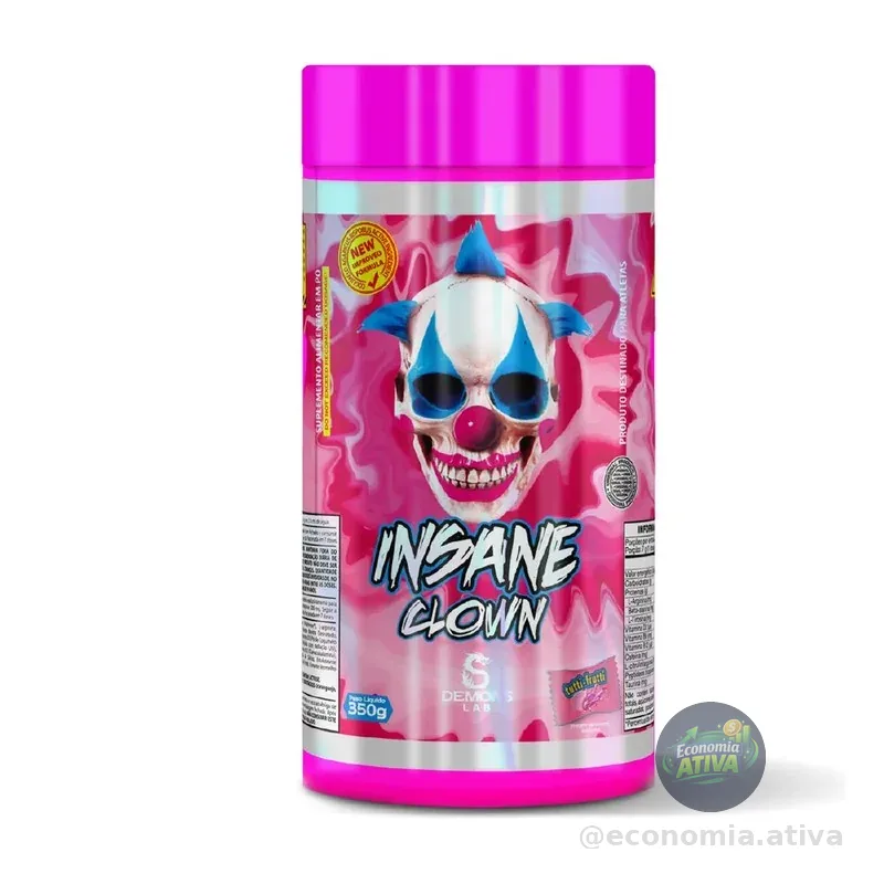 Suplemento Em Pó Insane Clown 350g Demons Lab Tutti Frutii Tutti Fruit