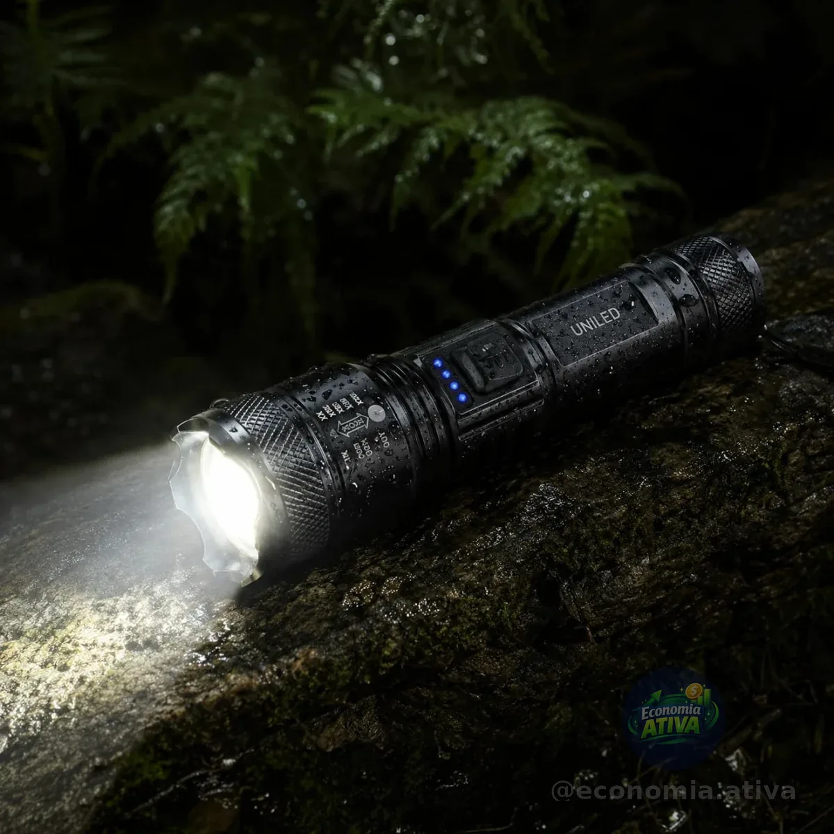 Lanterna Militar Tatica LED CREE Potente 1Km Zoom Telescópico Alto Brilho