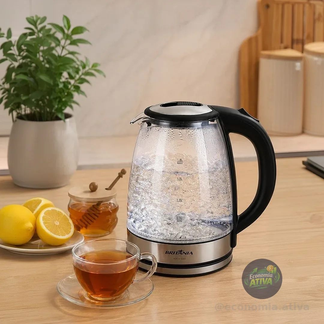 Britânia CHALEIRA ELETRICA 1,8L BCH11 GLASS 220V