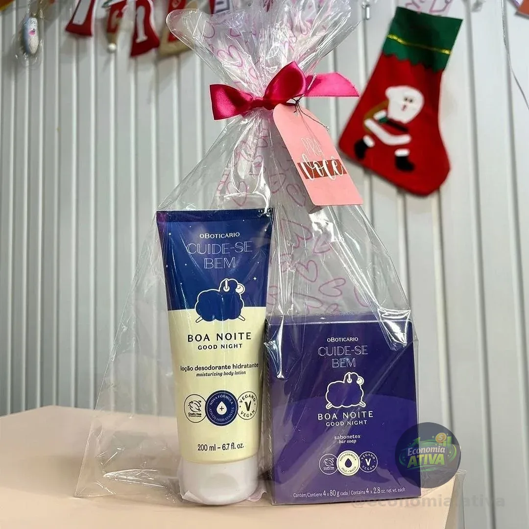 Combo Cuide-se Bem Boa Noite: Loção Corporal 200ml + Sabonete