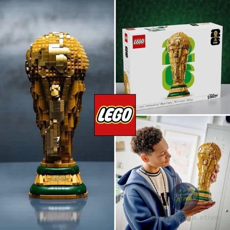 Troféu oficial da Copa do Mundo FIFA LEGO® Editions