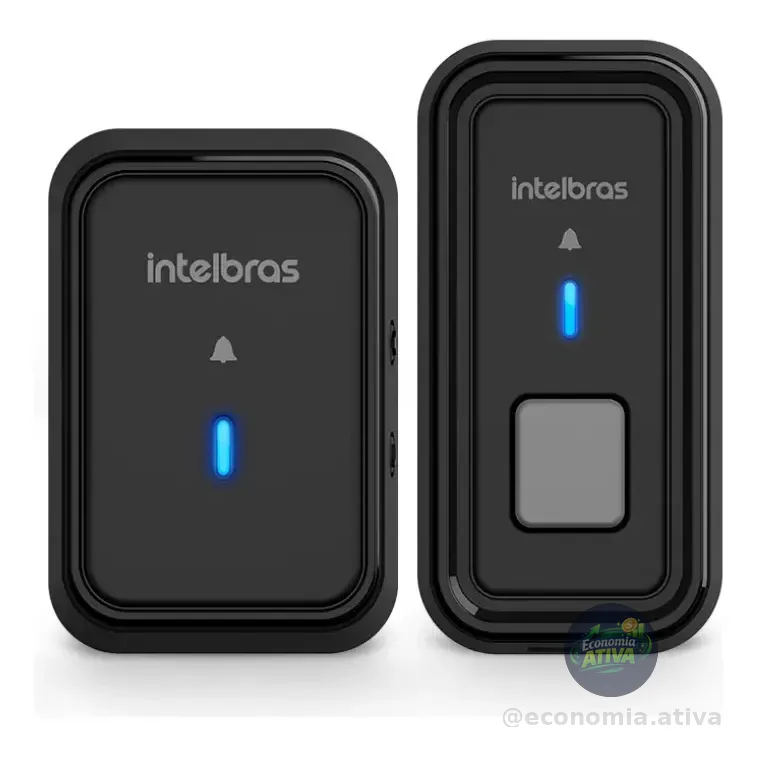 Campainha Sem Fio Intelbras Cib 101 Preta Preto 127/220v