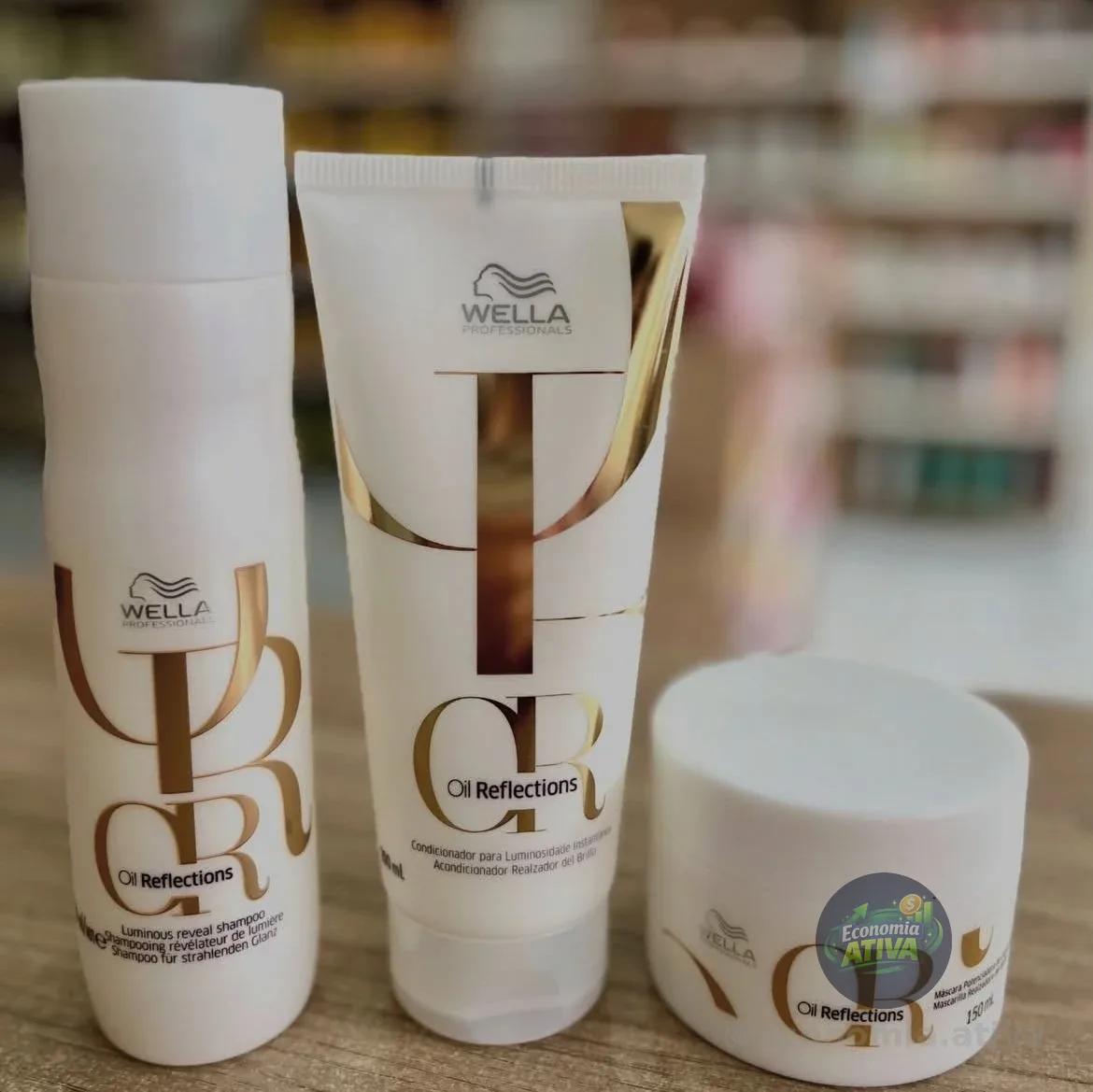 Wella Kit Oil Reflections Tratament Prof Trio (3 Produtos)