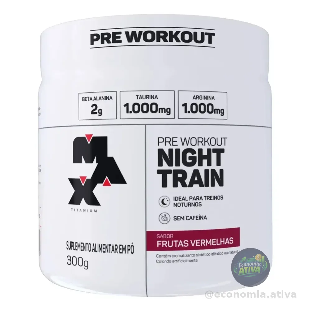 Pré-Treino Max Titanium Night Train 300G