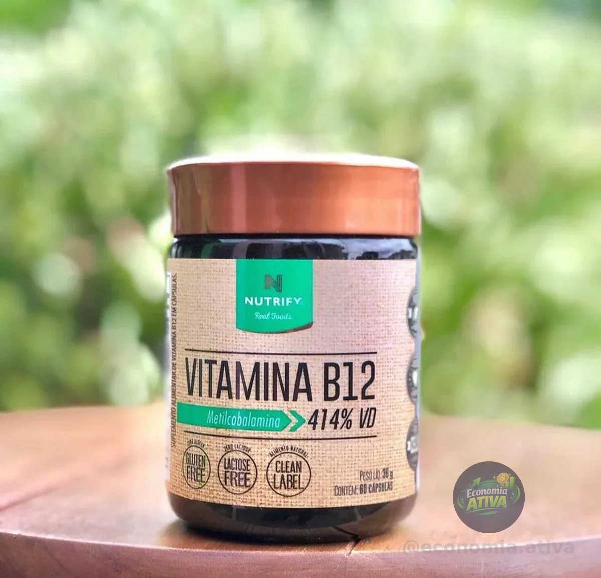 Vitamina B12 Metilcobalamina 60 Cápsulas Nutrify
