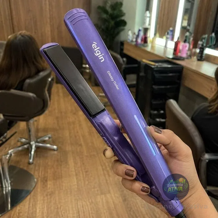 Prancha Alisadora Chapinha Elgin Glossy Color Bivolt