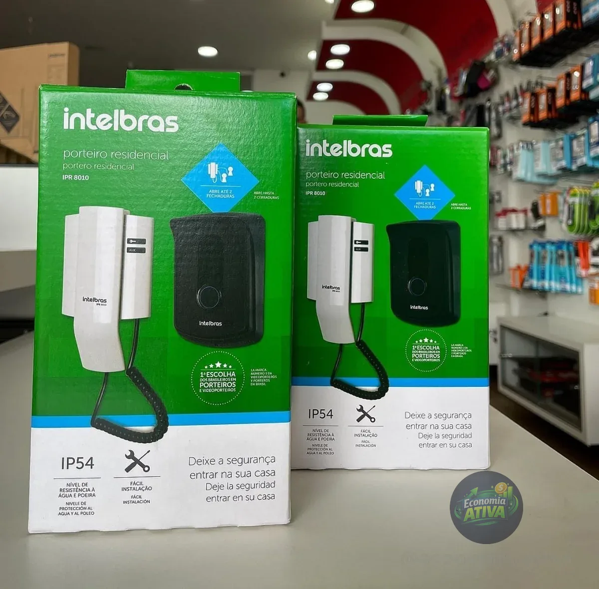 Porteiro Residencial Ipr 8010 Preto/Branco Intelbras